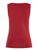 More & More stretchiges Basic-Tanktop, Baumwollmischung in red pepper