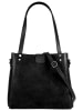 Forty degrees Shopper echt Leder in schwarz