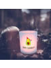 Mr. & Mrs. Panda Deko Windlicht Avocado Geburtstag mit Spruch in Transparent