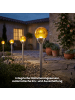STAR Trading Solar Pollerleuchte Roma 45 cm – LED Gartenleuchte Amber Licht, Dämmer
