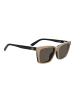 Love Moschino Frauen Gestelle mit Sonnenbrillen-Clips Schmetterling Schwarz