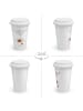 Mr. & Mrs. Panda ToGo Kaffeebecher Spinne Agathe Liebe ohne Spruch in Weiß