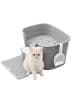 Feandrea Katzentoilette Boxal in Taubengrau - (B)76 x (H)33 x (T)64 cm