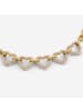 Guess Damen-Kette Multi Pavé Herzen Goldfarben