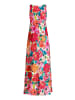 Vera Mont Blumenkleid mit Print in Yellow/Pink