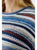 Oui Pullover in blue white