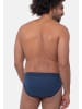 Ammann Slip / Unterhose Jeans Feinripp in Blau
