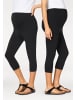 neun 9 monate Umstandsleggings in schwarz