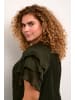 KAFFE curve Kurzarm-Bluse KCjola Regular fit in Forest Night
