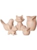 Ritzenhoff & Breker 5-tlg. Dekofiguren-Set Tiere Tiere in Creme – in creme