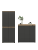 ebuy24 Schlafzimmer-Set Scarpa (2-teilig) Anthrazit 190 x 37 cm