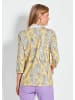 GOLDNER Kurzgröße:  Druckshirt mit Paisley-Muster in gelb / gemustert