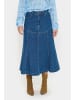 SAINT TROPEZ Rock JoannSZ A-shape in Medium Blue Denim
