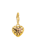 Thomas Sabo Charm Herz Granatrot in gold, rot
