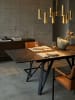 KADIMA DESIGN Esszimmertisch 180 - 260 cm Ausziehbar Keramik Glas , in Schwarz