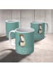 Mr. & Mrs. Panda Geschenktasse Elektriker Witz mit Spruch in Meeresbrise