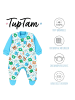 TupTam 3er- Set Strampler in blau/grau