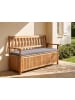 Beliani Gartenbank SOVANA in Braun/Grau - (W) 160 x (H) 91 x (L) 60 cm