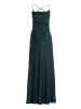 Vera Mont Abendkleid mit Wasserfallausschnitt in Dusty Slate