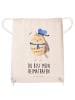Mr. & Mrs. Panda Sportbeutel Rucksack Eule Matrose mit Spruch in Creme