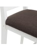 MCW Esszimmer-Set F77, Weiß, Polster schwarz