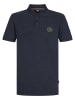Petrol Industries Piqué-Poloshirt Tracción in Blau