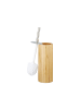 relaxdays WC-Bürstenhalter in Natur - (H)37,5 x Ø 10,5 cm