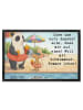Mr. & Mrs. Panda Schmutzfangmatte Panda Schwimmbad Pommes Design... in Weiß