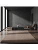 KADIMA DESIGN Teppich Kurzflor Unifarben Polyester Antirutsch Wohnzimmer in Mokka