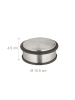 relaxdays 3 x Türstopper in Silber/ Schwarz - (H)4,5 x Ø 10,5 cm