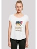 F4NT4STIC Long Cut T-Shirt Tom and Jerry TV Serie Nope Not Today in weiß