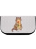 Mr. & Mrs. Panda Make-Up Tasche Otter Blumenstrauß ohne Spruch in Grau Pastell