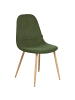Beliani 2er-Set Esszimmerstuhl HILDEN in Grün/Braun