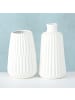 Boltze Vase Esko 2er-Set in weiss