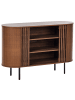 Beliani Sideboard TAROON in Braun/Schwarz - (W) 120 x (H) 80 x (L) 40 cm