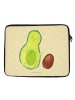 Mr. & Mrs. Panda Notebook Tasche Avocado Kern rollt ohne Spruch in Gelb Pastell