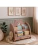 relaxdays Bücherregal „Bär“ in Braun – (B)60 x (H)58 x (T)40 cm
