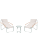 Beliani 3-tlg Lounge Set PASTO in Grün/Beige