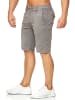 Max Men Chino Shorts Capri 3/4 Hose Stretch Bermuda Sommer in Grau