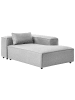 Beliani Sofaelement BRANDE in Grau - (W) 122 x (H) 70 x (L) 184 cm linksseitig
