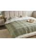Beliani Kuscheldecke VELLA in Grün - (W) 150 x (H) 1 x (L) 200 cm