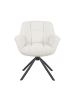 DUBI Möbel 2er-Set: Drehstuhl Mika-Luka in Creme - (B)65 x (H)81 x  (T)66 cm