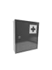 relaxdays Medizinschrank in Grau - (B)31 x (H)36 x (T)10 cm