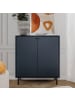 CALICOSY Sideboard BOGOTA in Blau - (W) 80  x (H) 90  x (L) 40  cm