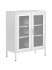 Beliani Sideboard WAKATIPU in Weiß - (W) 80 x (H) 102 x (L) 40 cm