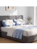 SONGMICS Nackenkissen Island in Weiß-Blau - (B)40 x (H)(12-14) x (T)59 cm