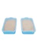 relaxdays 2x Sandkasten in Hellblau - (B)38 x (H)8 x (T)25 cm
