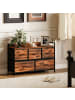 HOMCOM Kommode in Rustikal-Braun 98L x 29B x 63H cm