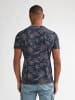 Petrol Industries T-Shirt mit Allover-Print Rocosa in Blau