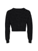 myMo at night Damen Cardigan Mit Effektgarn in SCHWARZ